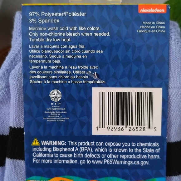 🦀SpongeBob SquarePants Mr.Krabs Crew Socks 6-12 - Picture 4 of 5